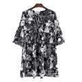 Europe and the United States woman tall clothes large size women's chiffon dress 2020 summer new elegant sexy beach dress